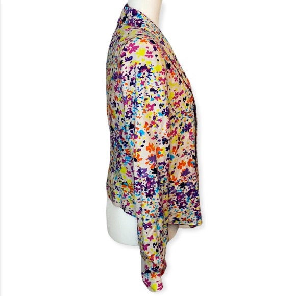 NWT Jessica Simpson Dalton Grey Morn Floral Blazer - Picture 3 of 10